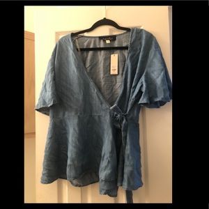 Denim Francescas Tie Top